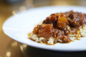 Beef & Mango stew with Honey Mead