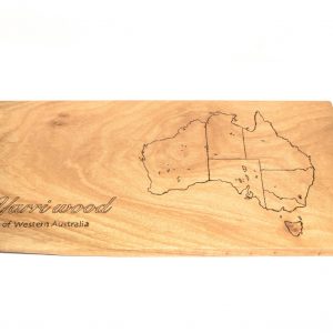 Beeswax Seasoned Yarri Serving Board with Pyrography